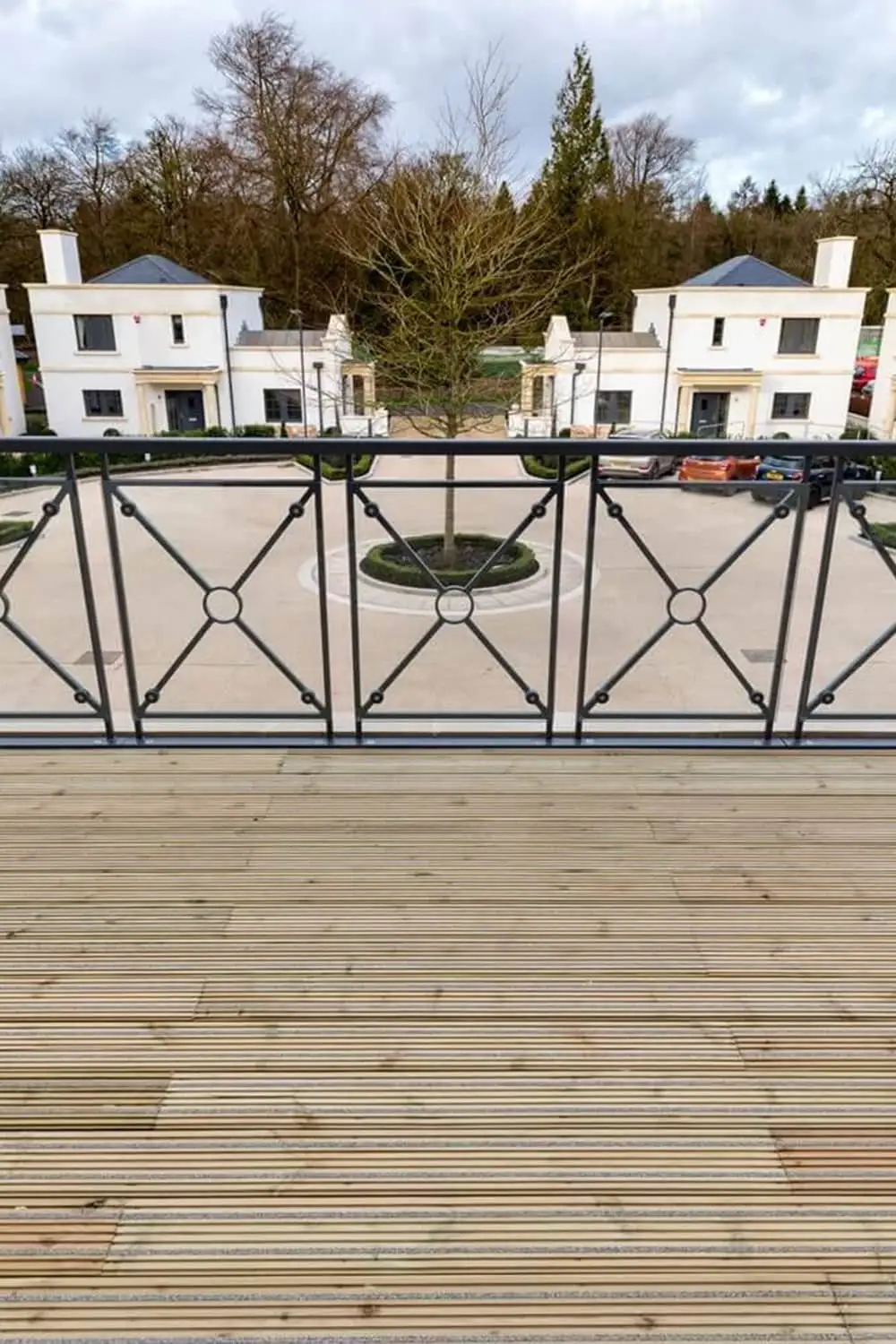 Non-slip decking for retirement home balconies at Audley Village in Bristol